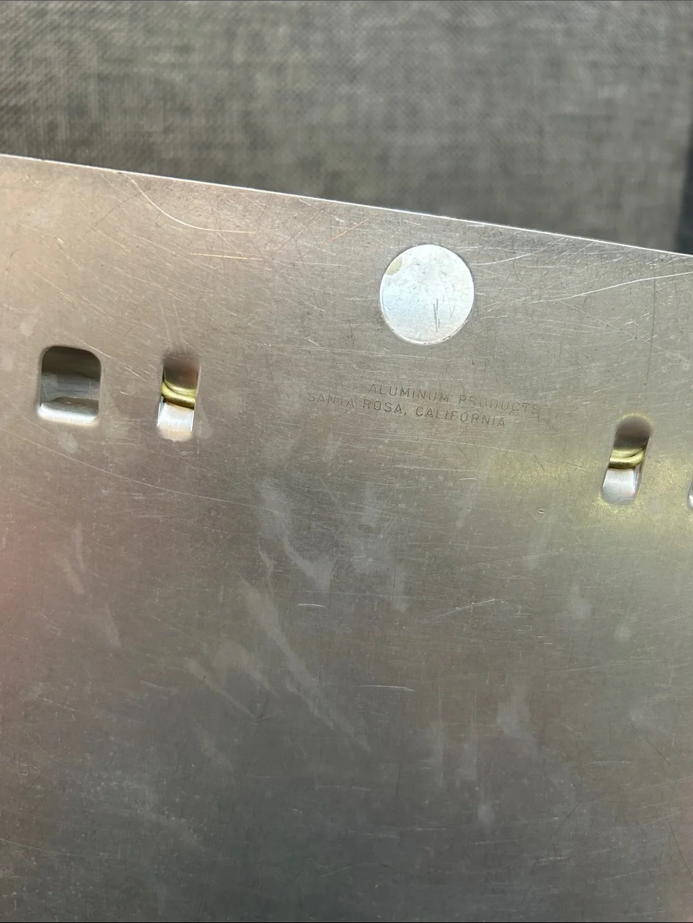 Vintage Silver Metal Clipboard